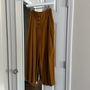 VETTA Tan Button-Up Pants